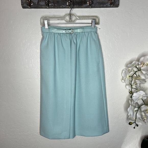 Haberdashery by Personal Womens Light Green A Line Skirt Size 10 - Picture 1 of 6